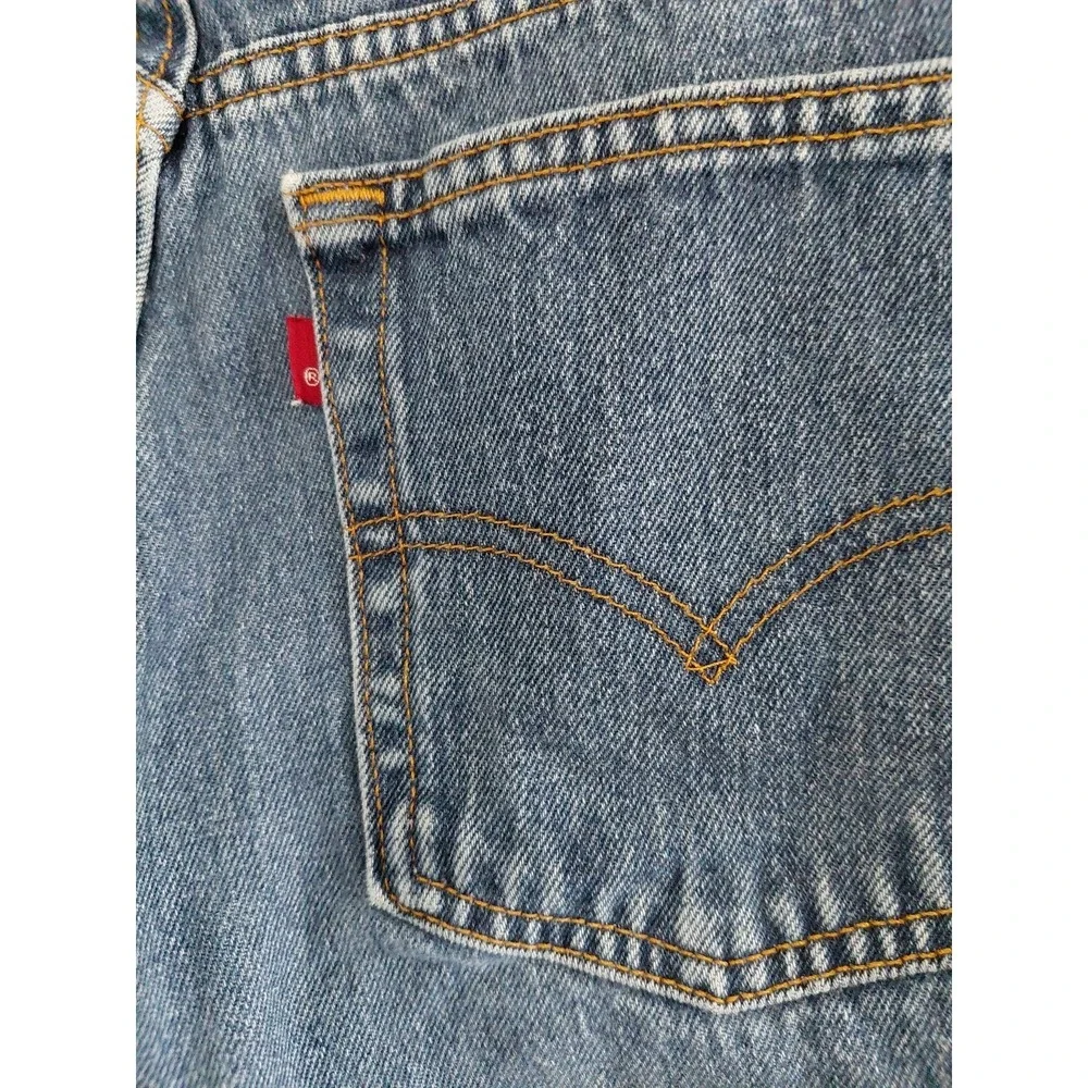 VINTAGE Levi's 512 Denim Jeans Size 14 USA Slim Fit Tapered Leg "R" Only Tag - Picture 4 of 13